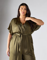 Glamorous Curve Black Blur Dot Jumpsuit