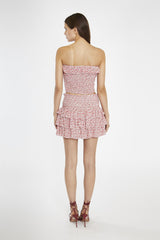 White-Red Tulip RaRa Mini-Skirt