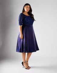 Navy Empire Dress