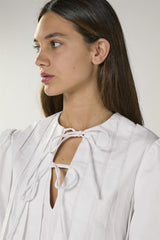 White Pleated Dress