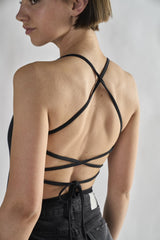 Black Tie Back Bodysuit