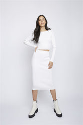 White Long Sleeve Top