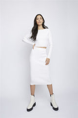 White Long Sleeve Top