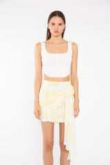 Off-White Knitted Corset-Top