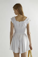 Off-White Scoop-Neck Playsuit