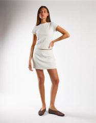 Off White Mini Skort