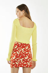 CA0408-BANANA ORANGE SQUIGGLE