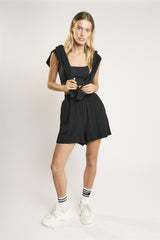 Black High Waist Mini-Shorts