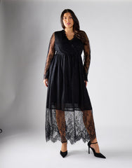 Glamorous Curve Black Maxi Dress