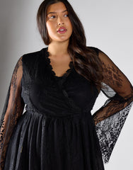 Glamorous Curve Black Maxi Dress