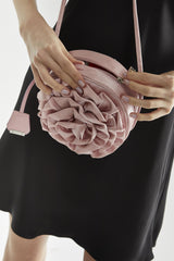 Light Pink 3D Rose Clutch-Bag