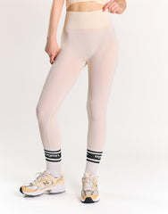 Agon White Activewear Leggings