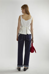 Dark-Indigo Straight-Leg Jeans