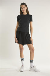 Black-Round-Neck-Top