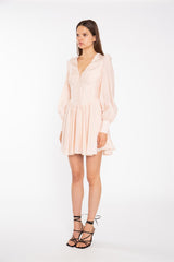 Light-Peach Corset Mini-Dress