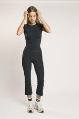 Signature Black Short-Sleeve Top