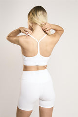 Signature White Scoop-Neck Crop-Top