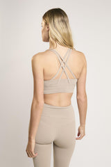 Signature Gravel Cross-Back Crop-Top