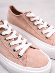 Blush Platform Ankle Trainers