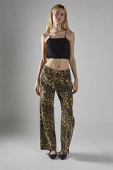 Black Shirred Crop-Top