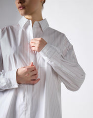 White Stripe Lightweight Shirt