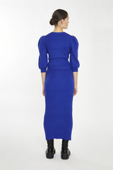 Royal-Blue Puff Sleeve -Jumper