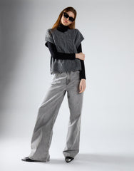 Light Grey Wash Mid Rise Baggy Jeans