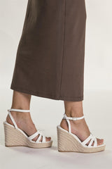 White Espadrille Wedges