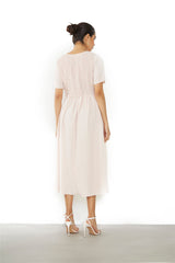 Nude Pink Midi Dress