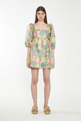 CK6940-PINK 60S FLOWER JACQUARD