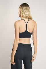 Signature Black Scoop-Neck Crop-Top.