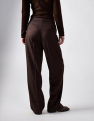 Deepest Brown Tailored Fit Trousers