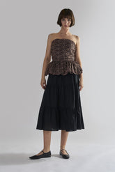 Glamorous Women's Leopard Ruffle Bandeau Crop-Top