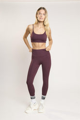 Signature Burgundy Seamless-Full-Length Leggings.