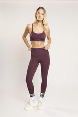 Signature Burgundy Seamless-Full-Length Leggings.