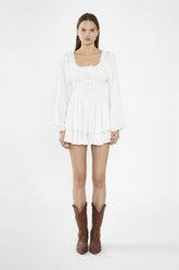 Off-White Smocked-Waist Playsuit