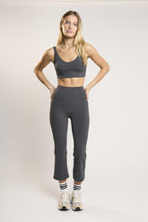 Signature Graphite-Grey Capri Leggings.