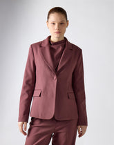 Mauve Tailored Fit Blazer