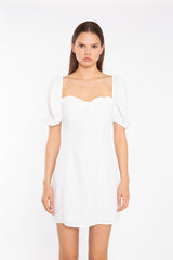 Off-White Bust Cup Mini-Dress