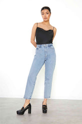 Black Cowl Neck Cami Top