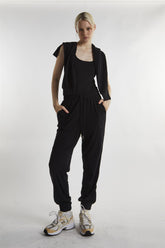 Black Scoop Neck Bodysuit