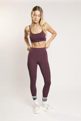 Signature Burgundy Scoop-Neck Crop-Top.