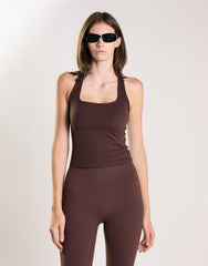Agon Women's Brown Halterneck Top