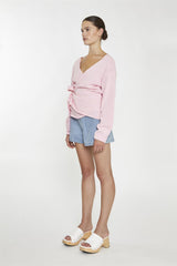 Pretty-Pink Wrap -Cardigan