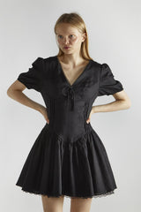 Black Corset Mini-Dress