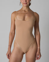Agon Sand Neutral Body Form-Fitting Bodysuit