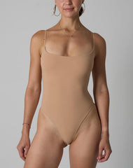 Agon Sand Neutral Body Form-Fitting Bodysuit