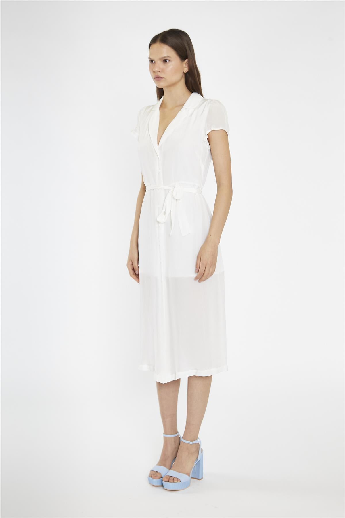 Off-White Shirt Midaxi-Dress