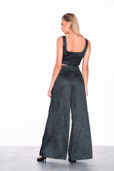 GS0356-DARK GREEN PAISLEY