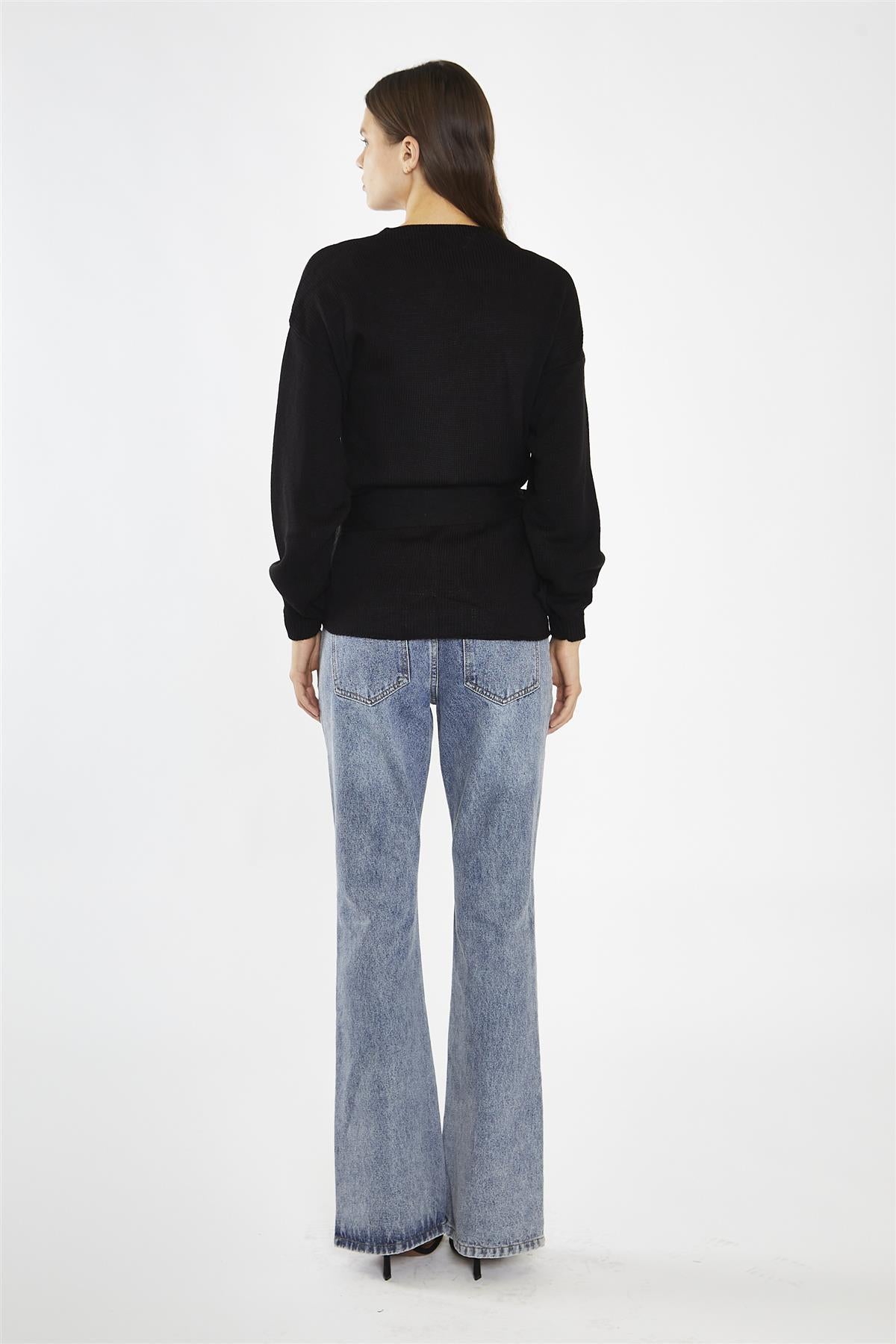 Wrap Cardigan - Black